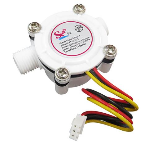 Датчик расхода воды YF-S302, G1/4 0.3-6Л/мин 5-24в