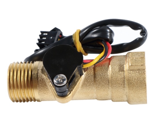 Датчик расхода воды YF-B8, G1/2 1-30Л/мин 3-24в, латунь