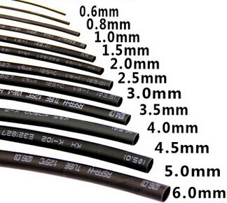 Термоусадочная трубка 2.5мм, красная 1 метр