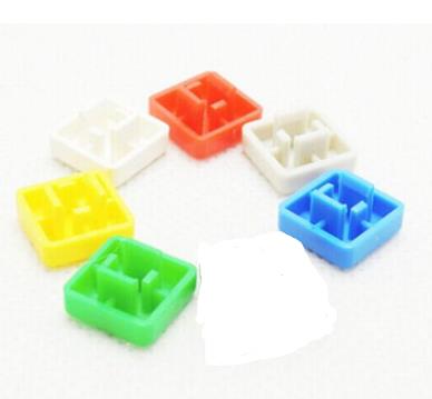 Квадратная красная крышка для тактовой кнопки 12x12x7.3мм