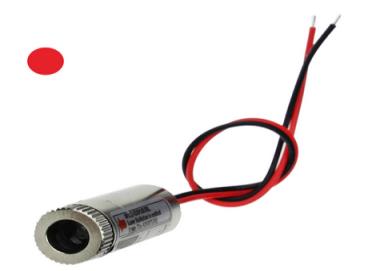 Лазерный модуль (точка), 650нм, 5МВт, 12мм