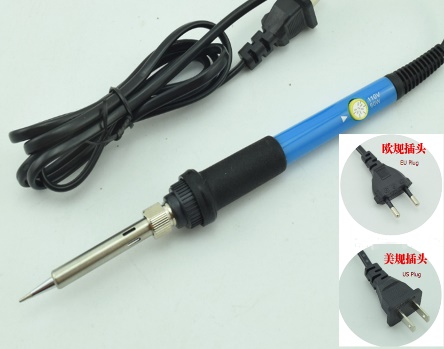 Паяльник с регулировкой температуры, прямой, 60Вт (диапазон регулировки: 110-240В, евровилка 220В)