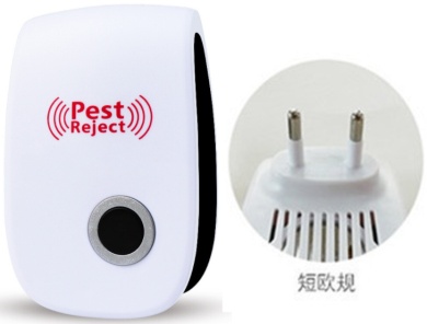 Ультразвуковой отпугиватель против насекомых и мелких грызунов, укороченная европейская вилка