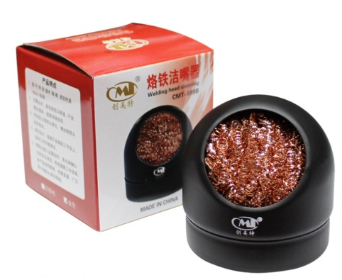 Проволочный очиститель жала паяльника CMT-599B (в корпусе)