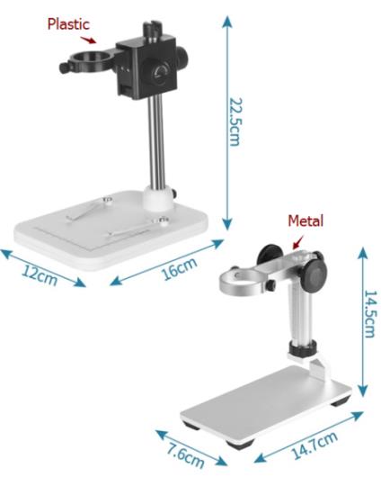 "Цифровой микроскоп DM4 со съёмным аккумулятором дисплеем 4.3"" 2.0MP и пластиковым кронштейном"