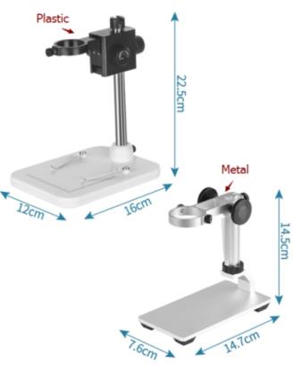 "Цифровой микроскоп DM4 с несъёмным аккумулятором, дисплеем 4.3"" 2.0MP и пластиковым кронштейном"