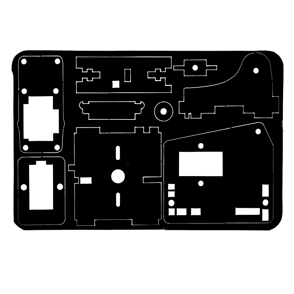 Черный акриловый робот-манипулятор DIY, механическая рука (без сервопривода и платы)