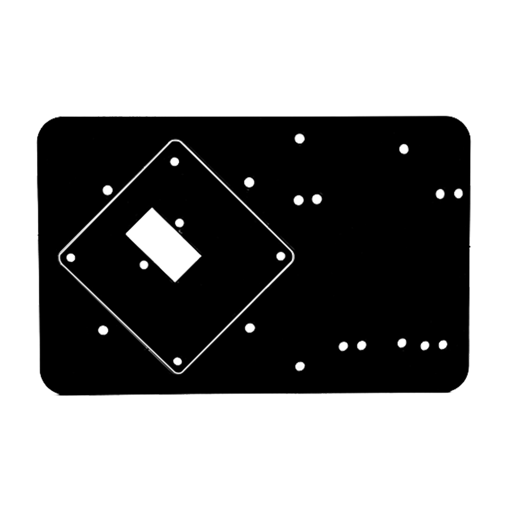 Черный акриловый робот-манипулятор DIY, механическая рука (без сервопривода и платы)