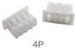 Штекерный корпусной разъем 4P (1.25 мм, белый, пластик, 4 контакта, male)