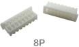 Штекерный корпусной разъем 8P (1.25 мм, белый, пластик, 8 контактов, male)