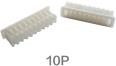 Штекерный корпусной разъем 10P (1.25 мм, белый, пластик, 10 контактов, male)