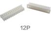 Штекерный корпусной разъем 12P (1.25 мм, белый, пластик, 12 контактов, male)