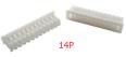 Штекерный корпусной разъем 14P (1.25 мм, белый, пластик, 14 контактов, male)