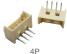 Гнутый игольчатый разъем 4P (1.25 мм, 4 контакта, изогнутый)