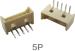 Гнутый игольчатый разъем 5P (1.25 мм, 5 контактов, изогнутый)