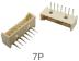 Гнутый игольчатый разъем 7P (1.25 мм, 7 контактов, изогнутый)