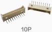Гнутый игольчатый разъем 10P (1.25 мм, 10 контактов, изогнутый)