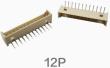 Гнутый игольчатый разъем 12P (1.25 мм, 12 контактов, изогнутый)