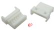 Корпусной разъем 8P female (1.25 мм, белый, пластик, 8 контактов)