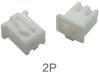 Корпусной разъем XH2.54 2P male (2.54 мм, белый, пластик, 2 контакта)