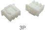 Корпусной разъем XH2.54 3P male (2.54 мм, белый, пластик, 3 контакта)