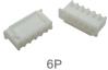 Корпусной разъем XH2.54 6P male (2.54 мм, белый, пластик, 6 контактов)