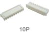 Корпусной разъем XH2.54 10P male (2.54 мм, белый, пластик, 10 контактов)