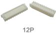 Корпусной разъем XH2.54 12P male (2.54 мм, белый, пластик, 12 контактов)
