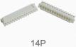 Корпусной разъем XH2.54 14P male (2.54 мм, белый, пластик, 14 контактов)
