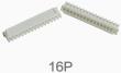 Корпусной разъем XH2.54 16P male (2.54 мм, белый, пластик, 16 контактов)