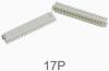 Корпусной разъем XH2.54 17P male (2.54 мм, белый, пластик, 17 контактов)