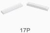 Корпусной разъем PH2.0 17P male (2.0 мм, белый, пластик, 17 контактов)