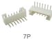 Гнутый штыревой разъем PH2.0 7P (2.0 мм, 7 контактов, изогнутый)