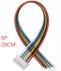 Односторонний штекерный разъем PH2.0мм 6P (провод 1007 26AWG, 20см)