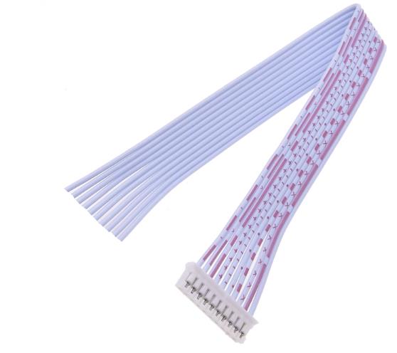 Односторонний штекерный разъем PH2.0мм 10P (красно-белый провод 1007 26AWG, 15см)