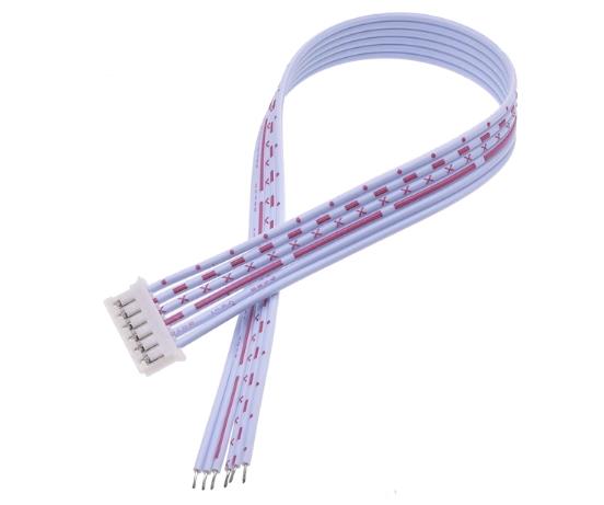 Односторонний коннектор PH2.0 6P Female (красный и белый провод, 1007 26AWG, 40 см)