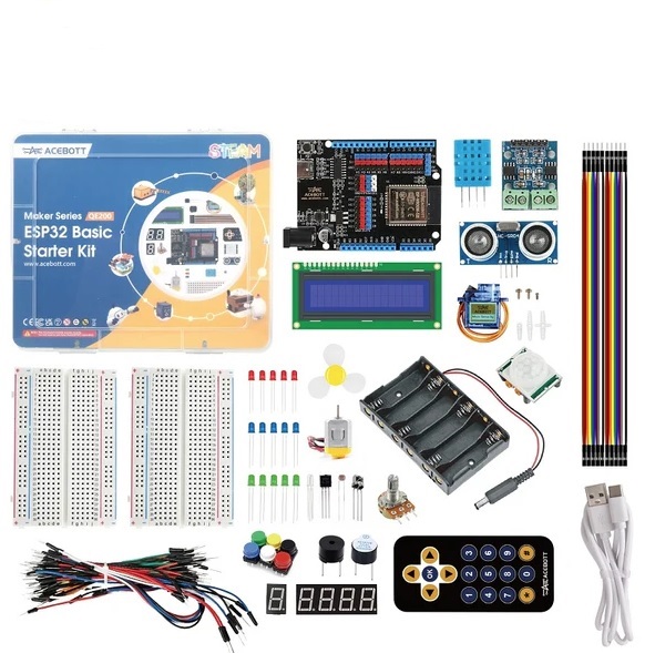 Стартовый набор ESP32 Basic комплект с уроками и компонентами