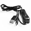 Кабель Micro USB для Raspberry Pi 3 (5В, 2.5А, 1.5М, с выключателем ON/OFF, черный)