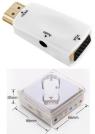Адаптер HDMI-VGA с аудиоразъемом 3.5 (белый)