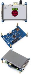 "LCD дисплей 4"" для Raspberry Pi (800x480, IPS, HDMI, сенсорный)"