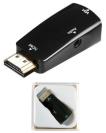 Адаптер HDMI-VGA с аудиоразъемом 3.5 (черный)