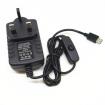 Адаптер питания (Type-C, 5V/3A, UK вилка, кнопка ON/OFF) для RPi 4B