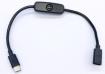 Кабель Type-C (28 см, 4A) с выключателем для Raspberry Pi 4