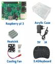 Набор Kit 3 с одноплатным компьютером Raspberry Pi 3 B (EU вилка, пластиковая коробка)