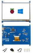 "LCD-дисплей 7"" (B) (HDMI, 800?480, емкостный, совместим с Raspberry Pi 3/4B/Zero W)"