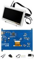 "LCD-дисплей 7"" (B) (HDMI, 800?480, сенсорный, совместим с Raspberry Pi 3/4B/Zero W)"