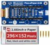 "Дисплей Pico e-Paper (B) Waveshare 2.66"" (черный/белый, 296?152, SPI)"