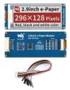"Дисплей e-Paper (B) Waveshare 2.9"" (296x128, SPI, RGB)"