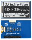 "Дисплей e-Paper HAT 3.7"" (480?280, SPI,  совместим с Raspberry Pi/Jetson Nano/Arduino/STM32)"