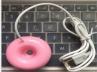 Увлажнитель воздуха мини НЛО (розовый, 5В, USB, ионизация, пар, диффузор)